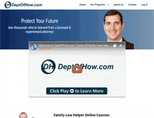 Tablet Screenshot of deptofhow.com